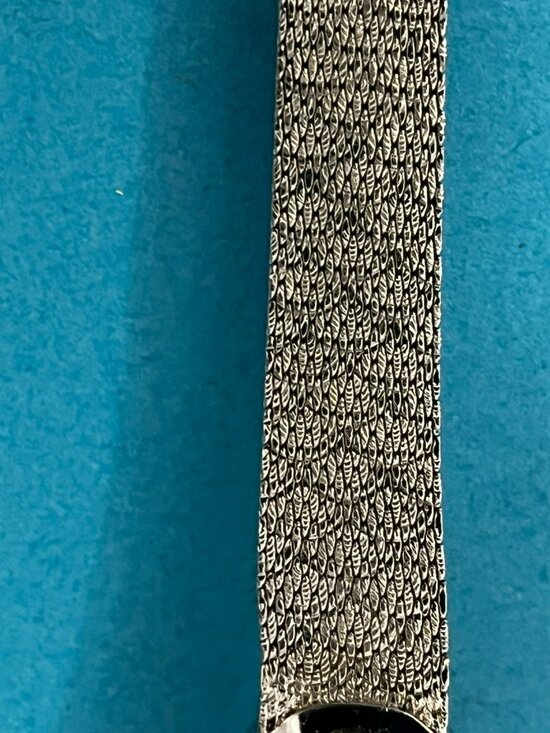 Vintage Stellaris Watch Women Silver Tone Oval Dial 17J  w mesh band manual main image 8